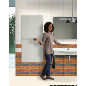 Design classique 30x45cm Carreaux de céramique Anti-dérapant Salle de bain 12x18 Porcelaine Gris foncé Sol 300x450mm Carreaux de mur design rose - Product Image 3