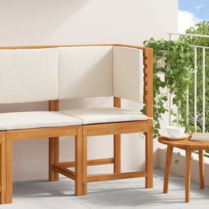 Chaise de jardin en bois d'acacia massif 19,69 x 19,69 x 35,83 pouces marron - Sièges d'extérieur élégants - Product Image 1