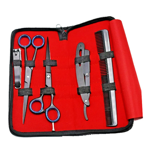 Kit de ciseaux de barbier professionnels, acier inoxydable de haute qualité, outils de coiffure de salon, ensemble de ciseaux à cheveux, couleur personnalisée - Product Image 1