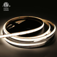 Bande LED COB haute luminosité 3 ans de garantie, 24V 480 LED, CRI élevé, puissance et température de couleur personnalisables pour éclairage linéaire d'hôtels, de magasins et de vitrines