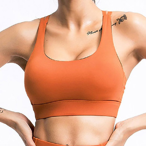 RAHRAJ ENTERPRISES Women's High Support Breathable Yoga Sport Bra Adjustable Straps Spandex/Polyester Material Removable <b>Chest</b> - Product Image 1