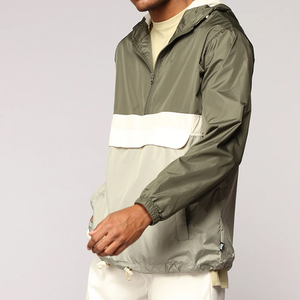 Veste coupe-vent personnalisée en nylon, zippée, imperméable, vintage, légère, pour homme, idéale pour la course et les activités de plein air - Product Image 4