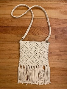 Pochette de soirée texturée au crochet, durable, pliable, portable, taille personnalisée, de luxe, pour femme, avec perles de soie, fermeture magnétique, capacité 1L - Product Image 5