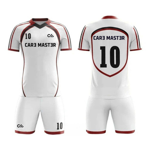 ชุดยูนิฟอร์มฟุตบอลขายส่ง คุณภาพสูง เป็นมิตรกับสิ่งแวดล้อม ทนทาน โพลีเอสเตอร์ 100% น้ำหนักเบา ระบายอากาศได้ดี เสื้อเจอร์ซีย์แบบสั้น ปรับแต่งได้ - Product Image 3