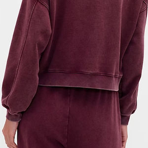 เสื้อฮู้ดผู้หญิงพร้อมบริการ OEM ขายส่งสำหรับผู้ซื้อจำนวนมาก แขนยาว ทรงโอเวอร์ไซส์ ปักลาย มีซับใน รุ่นปี 2026 - Product Image 6