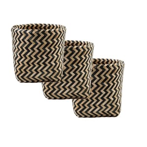 Cheap Price Set 3 Bamboo Storage Baskets Circle Multi-functional Sustainable <b>Organizing</b> Home <b>Kitchen</b> Office Eco Craftsmanship - Product Image 4