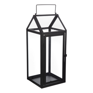 Diseños Destacados para el Hogar y Jardín: Portavelas de Metal y Vidrio, Faroles para Velas, Frascos para Velas Colgantes con Acabado en Polvo Negro - Product Image 3