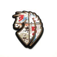 Parche de Goma 3D con Cabeza de Optimus Prime, Azul, Rojo y Blanco, PVC en Relieve, Insignia Adhesiva, Regalo