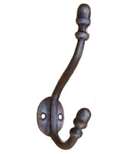 Crochets pour manteaux et chapeaux en fonte artisanale en laiton antique [CIH 215] Quincaillerie de qualité supérieure pour votre maison ou votre bureau - Product Image 2