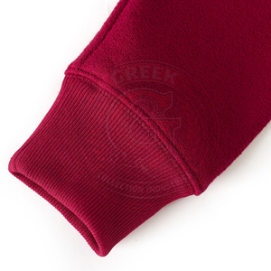 Cardigan pour femme Sorority Delta Sigma, pull à manches longues, tricoté, boutonné devant, bordeaux avec bordure blanche et logo avec lettres grecques - Product Image 4