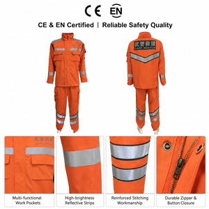 Traje de Trabajo de Rescate Resistente al Fuego, Tela Nomex de Alta Visibilidad, Ropa Ignífuga con Certificación CE - Product Image 5