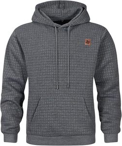 Sweat-shirts et sweats à capuche amples en coton French Terry respirant pour hommes, idéaux pour l'entraînement et la course à pied - Product Image 1