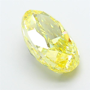 Diamant de laboratoire haut de gamme de créateur, taille ovale, certifié CVD, jaune intense fantaisie vibrant, pierre précieuse en vrac, chefs-d'œuvre de joaillerie - Product Image 4