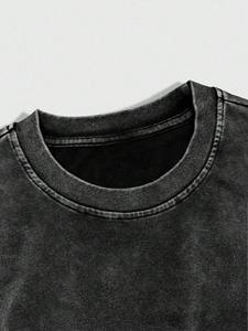 T-shirt Homme Slim Fit à Manches Courtes Style Urbain Col Rond en Coton Jersey Logo Avant Écologique Respirant Personnalisable - Product Image 3