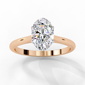 Anillo de Compromiso de Plata 925 con Moissanita, Corte Ovalado, Engaste Invisible, Joyería para Mujer, Regalo para Boda o Fiesta - Product Image 4