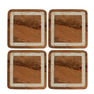 Bone Inlay Best Quality Handmade coaster square Shape Bone Inlay coaster for Home and Hotel Use Top Selling - Product Image 4