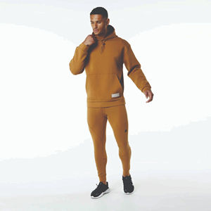 Conjunto Deportivo Personalizado para Hombre, Sudadera con Capucha Extra Grande, Sudadera de Cuello Redondo, 2 Piezas, Ropa Deportiva Informal para Correr - Product Image 1