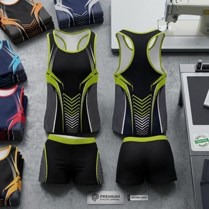 Ensemble d'uniformes de netball pour femmes adultes, séchage rapide, avec jupe et broderie personnalisée par sublimation - Product Image 6