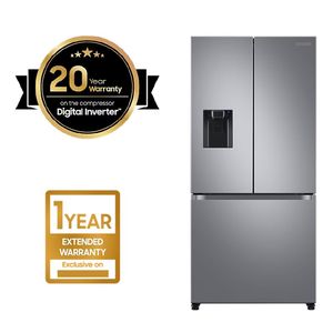 ตู้เย็นแบบประตูฝรั่งเศส ระบบฟรอสต์ฟรี ความจุสุทธิ 470 ลิตร ระบบทำความเย็นคู่ พร้อมเครื่องจ่ายน้ำ เครื่องทำน้ำแข็งอัตโนมัติ คอมเพรสเซอร์ดิจิตอล - Product Image 3