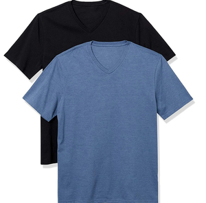 T-shirt décontracté pour homme à col en V et manches courtes 100 % coton, respirant, séchage rapide, personnalisable avec logo, vente en gros - Product Image 6