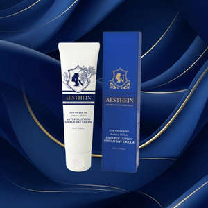 AESTHEIN 50ml Crème de Jour Coréenne Anti-Pollution à l'Oxyde de Titane et d'Oxyde de Zinc, Protection UV Barrière, Nourrissante, Flacon et Boîte - Product Image 1