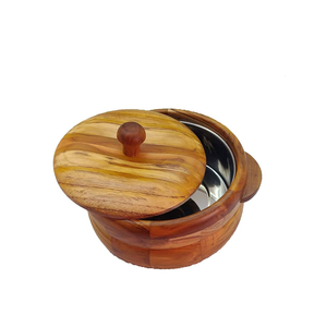 Boîte à gâteau ronde en bois, boîte à fromage, boîte à gâteau en bois avec poignée et couvercle à bouton pour taille personnalisée - Product Image 1