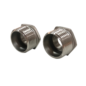 Buje Hexagonal de Acero Inoxidable de Alta Precisión, Empaquetado Personalizado, Accesorios para Tuberías de Plomería OEM/ODM, Fundición Suave - Product Image 1