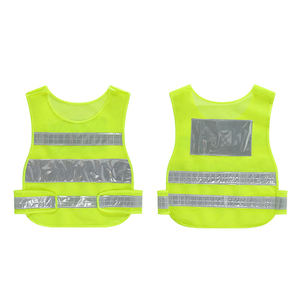 Chaleco de Seguridad Reflectante Personalizado para Trabajo, Ropa de Trabajo de Alta Visibilidad, Chaleco Deportivo de Poliéster/Algodón de Manga Corta Unisex - Product Image 4