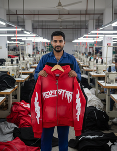 Sudaderas con capucha de corte y confección, precios directos de fábrica, pedrería personalizada, logotipos bordados con efecto desgastado, sudaderas con capucha con cremallera extragrandes con efecto descolorido por el sol - Product Image 5