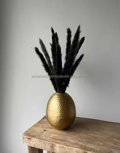 Azora industries Vase à fleurs en laiton martelé personnalisé Pot de table élégant Design pour la décoration intérieure et les mariages Prix - Product Image 6