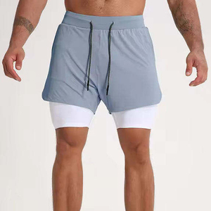 Shorts de basket-ball personnalisés pour hommes, shorts unisexes à double couche pour l'été, shorts de sport à double couche pour hommes - Product Image 2