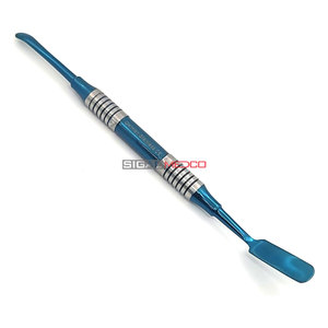 Stainless Steel Instrument with Blue Titanium Coated Tips Surgical Gingival Tissue Professional Dental Periosteal Elevator - Product Image 1