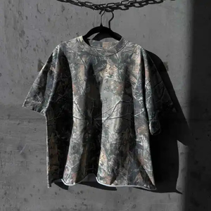 Camisetas de Hombre Personalizadas OEM de Alta Calidad, 100% Algodón Orgánico, Tejido Ecológico, Lavado Vintage, Corte Cuadrado, Impresión DTG - Product Image 3