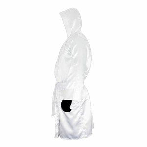 Robe de boxe personnalisée avec logo, robe de kick-boxing, robe de combat avec capuche, tenue d'entraînement, robe de combat MMA, prix abordable, OEM - Product Image 4