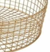 Modern 3-Tier Metal <b>Wire</b> Storage <b>Basket</b> With <b>Hanging</b> Loop For Neatening And Multi-Purpose Use Stylish Home Accent - Product Image 2