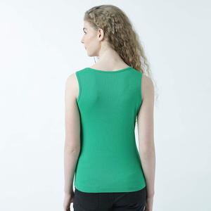 Débardeur vert pour femme avec imprimé New York City, col rond, décontracté, sans manches, en coton tricoté respirant, idéal pour l'été - Product Image 5