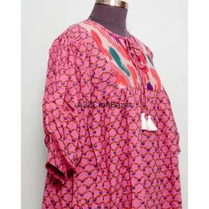 ชุดเดรสยาวพิมพ์ลายดอกไม้สไตล์ Y2K คอปิด ผ้าฝ้าย สำหรับงานปาร์ตี้และชายหาด จากผู้ผลิตและผู้ส่งออกชาวอินเดีย - Product Image 5