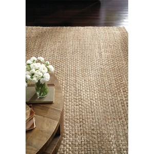 Rectangle Braided Jute Area <b>Rug</b> Geometric Pattern Bohemian Style Non-Slip Rubber Backing Living Room Home Use - Product Image 2