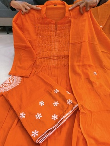 Fully Handwork Neck Suit Sets in Pure Cotton Suit Set Top pent with Dupatta for Office and Traditional Wear - Product Image 3
