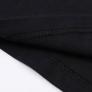 T-shirt formel pour homme en coton 100% tricoté à manches courtes, coupe classique, col en V, motif, qualité supérieure, grande taille, épaules tombantes, OEM - Product Image 3