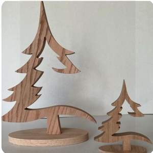 Décorations de Noël festives en bois et MDF pour un style de vacances chaleureux - Product Image 5