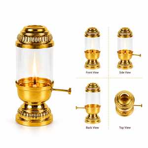 Pure Brass Akhand Jyot Handmade Lantern for Birthday Home <b>Mandir</b> Worship and Decoration - Product Image 4