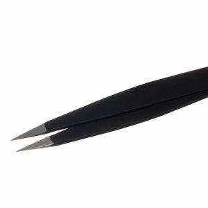 Pince à épiler professionnelle à pointe fine en acier inoxydable, outil de beauté de précision pour l'épilation des sourcils et des éclats cutanés, logo personnalisé OEM - Product Image 3