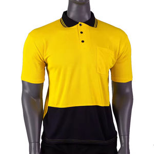 Camisa de Seguridad Laboral de Alta Visibilidad, Reflectante, Manga Corta, Uniforme de Construcción, Polo de Trabajo, Ropa de Alta Visibilidad - Product Image 1