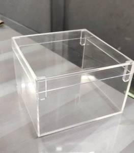 Crystal Acrylic Display Storage <b>Box</b> & Kitchen Storage Handcrafted Best Quality Clear Containers for Jewelry & <b>Makeup</b> Organizer - Product Image 3