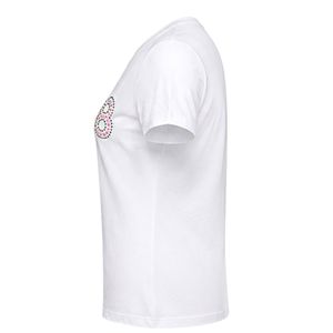 เสื้อเชิ้ตแขนสั้นลายกราฟิกสีขาวมุก 1908 ดีไซน์สำหรับผู้หญิง เสื้อผ้าฝ้ายลำลอง เสื้อผ้าแฟชั่น สวมใส่สบายทุกวัน - Product Image 2