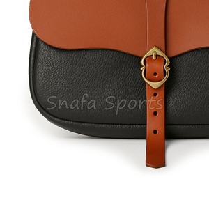 Sac banane en cuir véritable élégant, pratique, imperméable, durable, résistant aux déchirures, unisexe, pour usage extérieur, avec fermeture éclair - Product Image 5