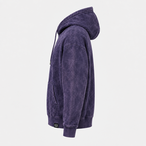 Sudadera con Capucha de Algodón Lavado para Hombre Active Squad, Color Sólido, Casual, con Bolsillo Frontal, Corte Regular 2026 - Product Image 5