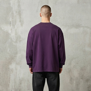 Camiseta de Hombre Premium con Pedrería, Oversize, 100% Algodón Orgánico, Estilo Hip Hop, Vintage, Lavada, Streetwear, Casual, Cuello Redondo - Product Image 2