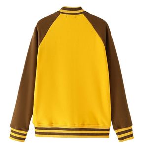 Veste en molleton dorée Iota Phi Theta, style universitaire, marron et or, vêtements grecs, style Letterman, veste premium ajustée - Product Image 2